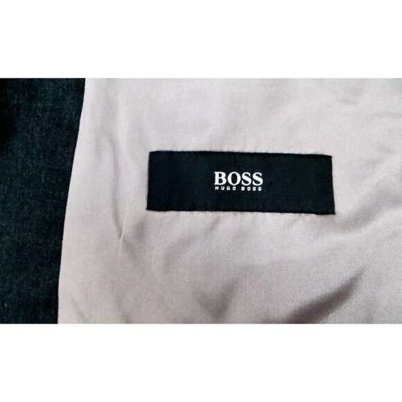 NEW! HUGO BOSS Super 100 Sport Coat Suit Jacket 100% Virgin Wool Gray SZ 42R - Picture 6 of 8